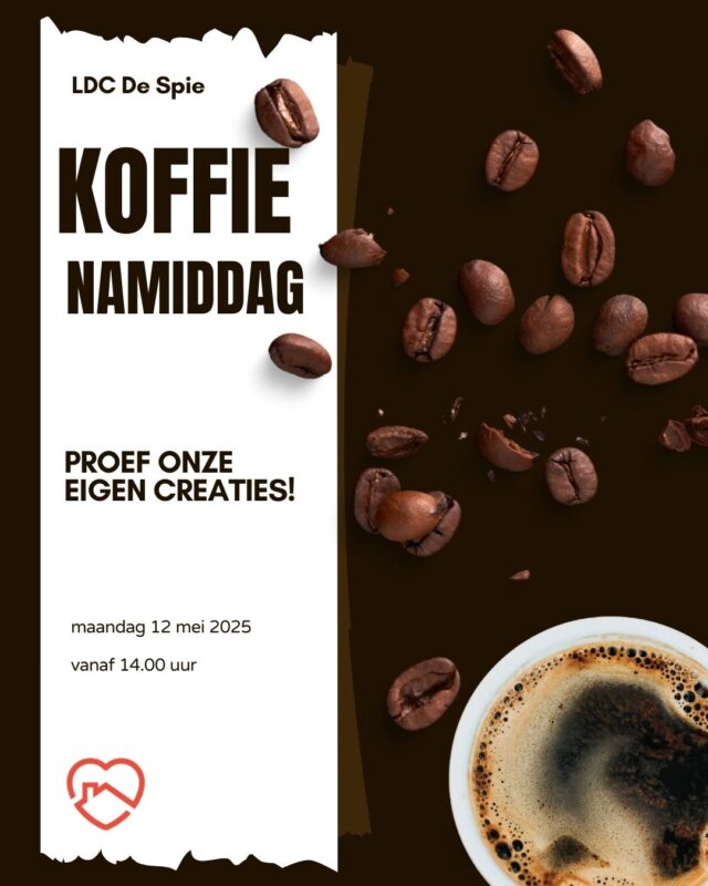 LDC De Spie wordt omgebouwd tot een echte koffiebar. Kom onze eigen creaties proeven!!