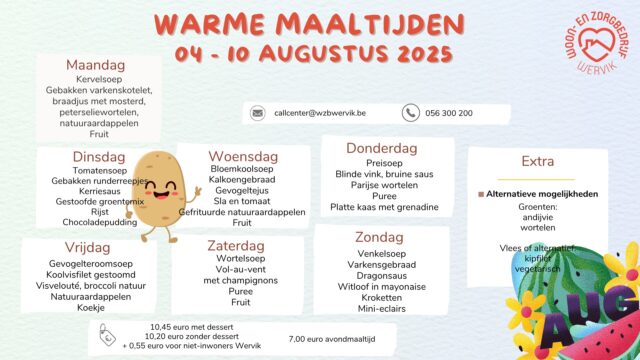 ☀️ In augustus serveren we niet alleen zonnestralen, maar ook warme maaltijden aan huis!!