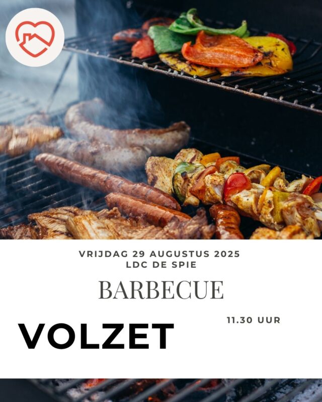 Onze barbecue in LDC De Spie is volledig volzet 😍