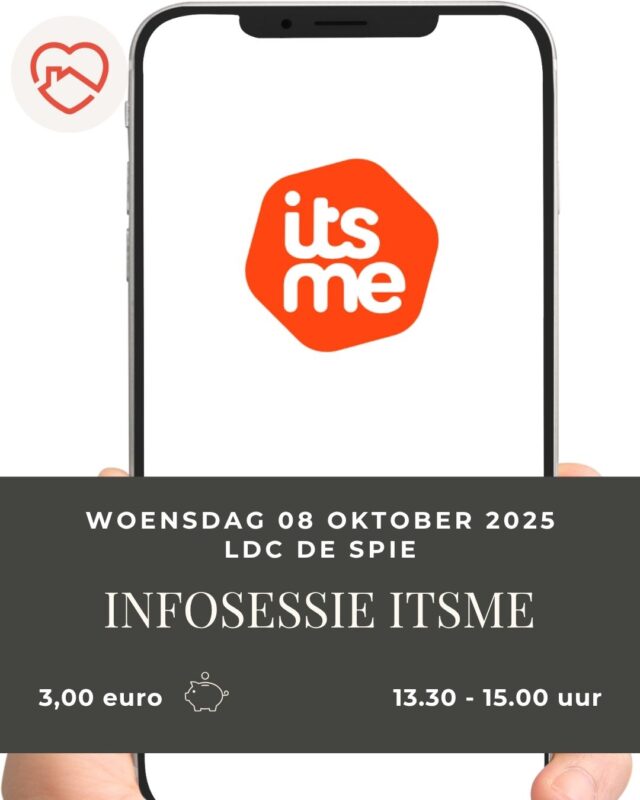 🔐 Ontdek de kracht van itsme!
Wil je veilig en eenvoudig inloggen, ondertekenen en je identiteit bevestigen online? Kom naar onze infosessie over itsme en leer hoe deze digitale sleutel jouw leven makkelijker maakt.
📅 Mis het niet – een korte uitleg, praktische tips en ruimte voor vragen!