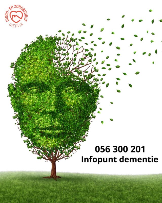 Infopunt dementie in Wervik
Heb je vragen over dementie of zoek je ondersteuning voor jezelf of iemand in je omgeving?  Bij het Infopunt dementie kan je terecht voor:
✅ Informatie over dementie en beschikbare hulp
✅ Praktisch advies rond thuiszorg, dagopvang en regelingen
✅ Doorverwijzing naar praatgroepen, mantelzorgcafés en psychologische hulp
✅ Infosessies en brochures om je kennis te vergroten  📞 Contact: 056 300 201
📧 Mail: infopuntdementie@wzbwervik.be
🌐 Website: http://www.wzbwervik.be/infopunt-dementie  Persoonlijk langskomen? Dit kan zonder afspraak op de volgende momenten:
Dinsdag: LDC De Spie (09.00 – 11.30 uur)
Donderdag: WZC Het Pardoen (14.00 – 16.30 uur)  Jouw aanspreekpunt voor vragen over dementie.