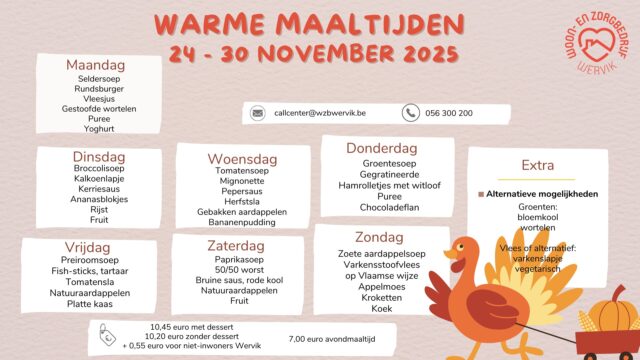Wat vinden we de laatste week van november op ons bord?