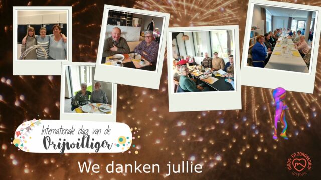 Internationale Dag van de Vrijwilliger
En dat laten we niet stil voorbijgaan! 
Dus zet het geluid aan, zing mee en voel je trots. 
Dit nummer is helemaal voor jullie.
Viva vrijwilligers!