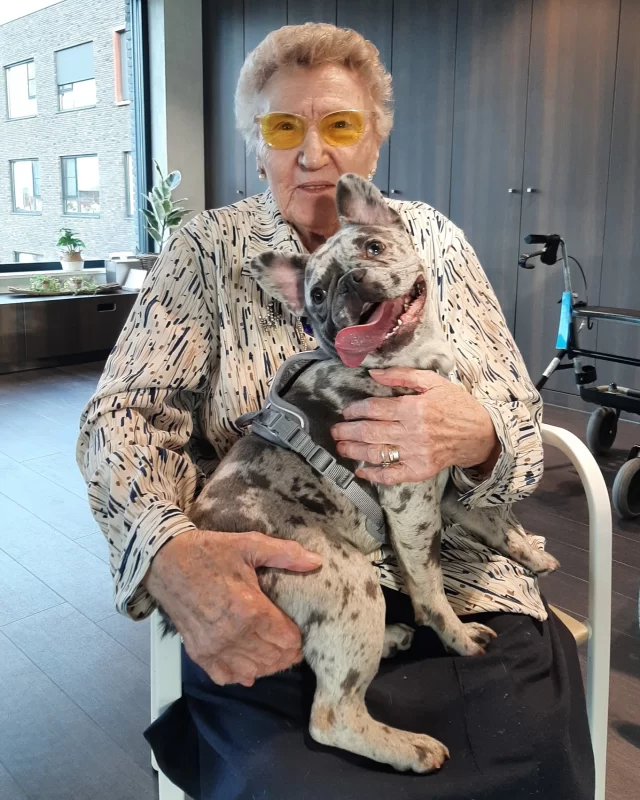 Wat een leuk hondje hadden we op bezoek!!