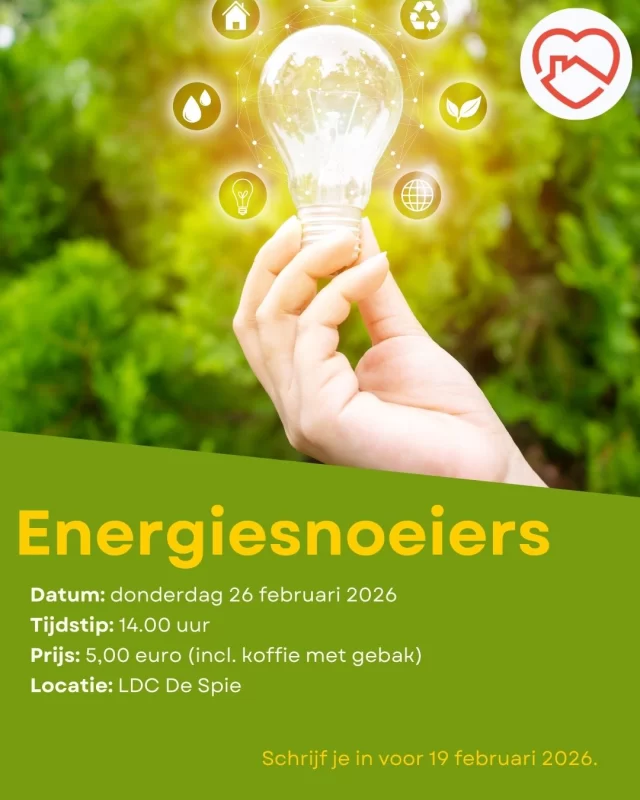 Zet de stap naar minder verbruik. De energiesnoeiers wijzen je de weg!!