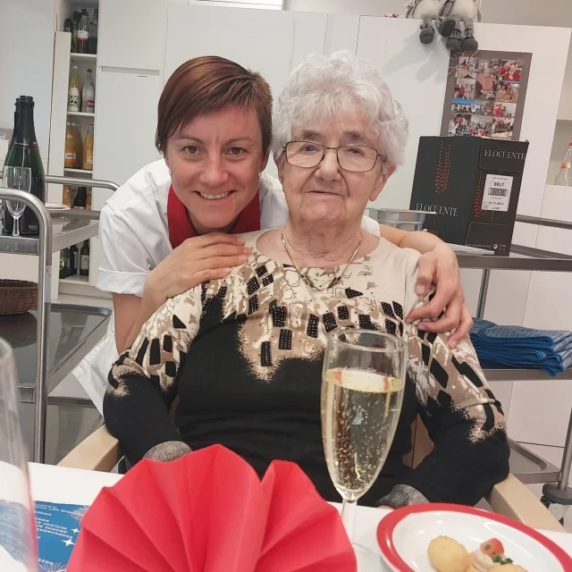 En of het feest was tijdens onze feestmaaltijd!!!