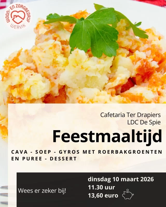 Kom genieten van deze Griekse klassieker in Ter Drapiers of LDC De Spie!