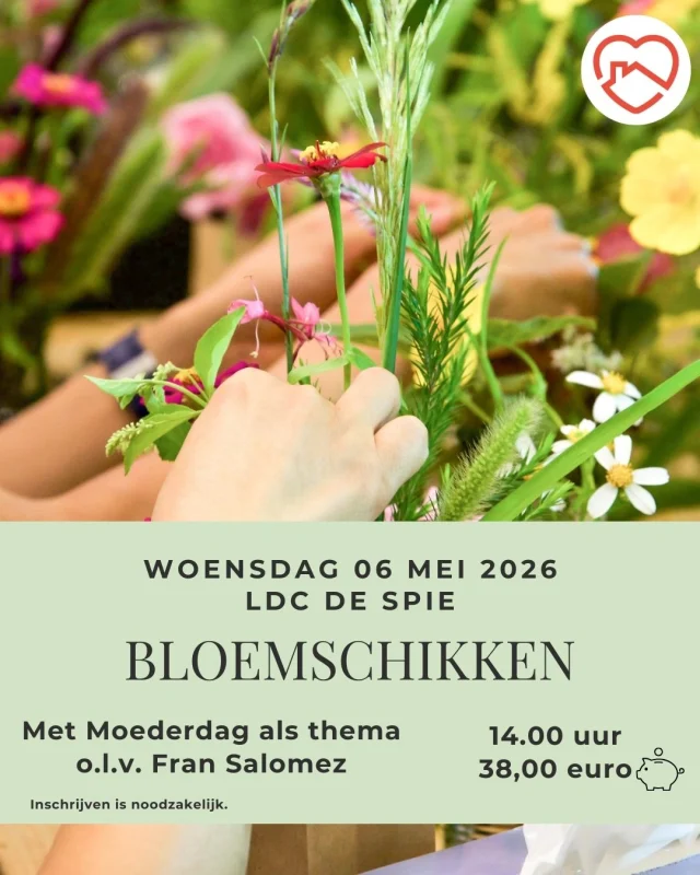 Van losse bloemen tot een mooi geheel!!