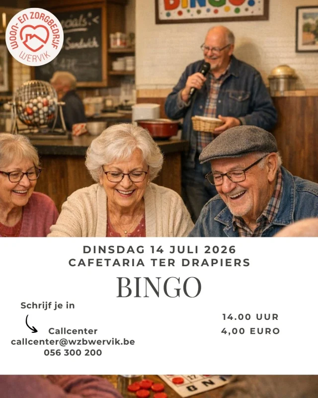 Wie komt er naar onze zomerse bingo?