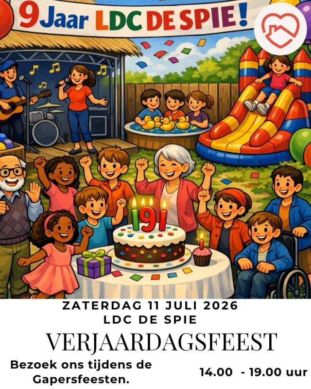 Bezoek ons tijdens de Gapersfeest en vier onze negende verjaardag!!